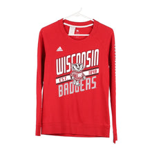  Vintage red Wisconsin Badgers Adidas Long Sleeve T-Shirt - womens small