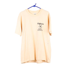  Vintage orange Lipton Cup Staff Anvil T-Shirt - mens x-large