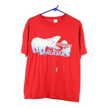 Vintage red Alaska Sportswear T-Shirt - mens large
