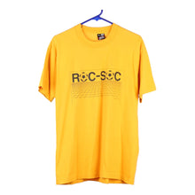  Vintage yellow Roc-soc Fruit Of The Loom T-Shirt - mens large