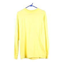  Vintage yellow Hanes Long Sleeve T-Shirt - mens large