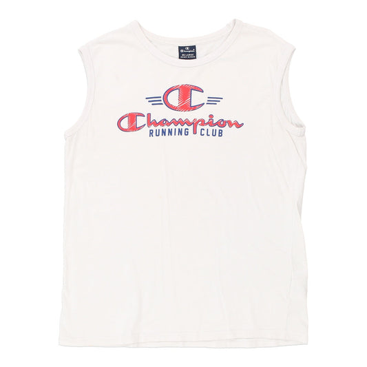 Vintage white Age 15-16 Champion Vest - boys xx-large