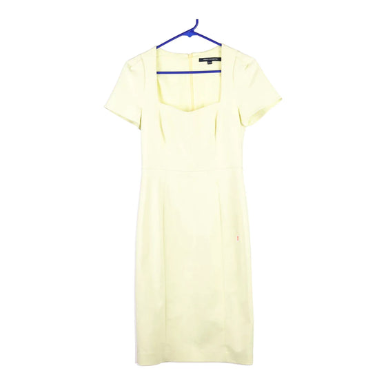 Vintage yellow French Connection Midi Dress - womens small