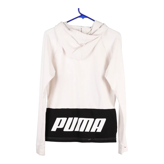 Vintage white Puma Hoodie - womens small