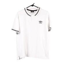  Vintage white Umbro Polo Shirt - mens x-large
