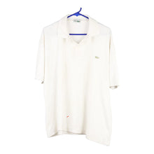  Vintage white Bootleg Lacoste Polo Shirt - mens xx-large