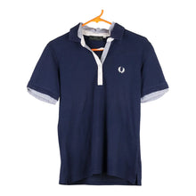  Vintage navy Bootleg Fred Perry Polo Shirt - womens x-large