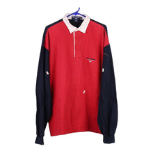  Vintage red Bootleg Ralph Lauren Long Sleeve Polo Shirt - mens x-large