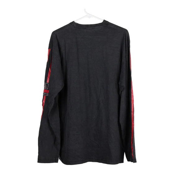 Vintage black Winners Circle Long Sleeve T-Shirt - mens medium