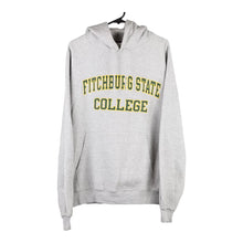  Vintage grey Fitchburg State College Champion Hoodie - mens large