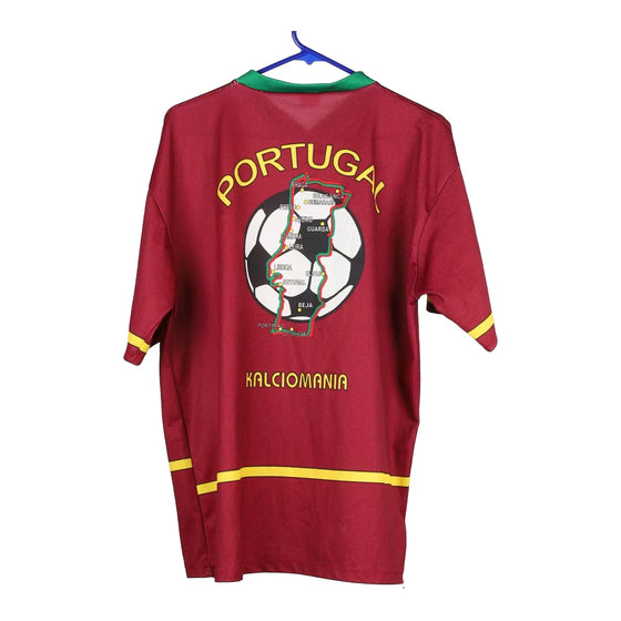 Vintage burgundy Portugal Kalciomania Football Shirt - mens x-large