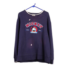  Vintage navy Mickey Disney Sweatshirt - mens large