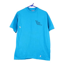  Vintage blue Hanes T-Shirt - mens large