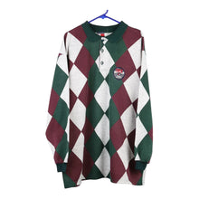  Vintage multicoloured Bootleg Tommy Hilfiger Long Sleeve Polo Shirt - mens x-large