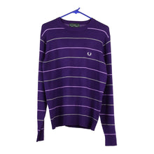  Vintage purple Bootleg Fred Perry Jumper - womens large