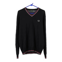  Vintage black Bootleg Fred Perry Jumper - womens xx-small