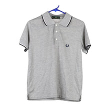  Vintage grey Fred Perry Polo Shirt - mens medium