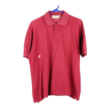  Vintage burgundy Conte Of Florence Polo Shirt - mens large