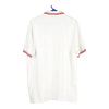 Vintage white Conte Of Florence Polo Shirt - mens xx-large