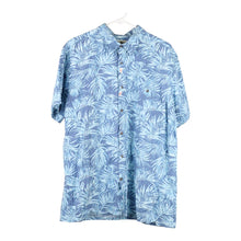  Vintage blue Island Shores Hawaiian Shirt - mens x-large