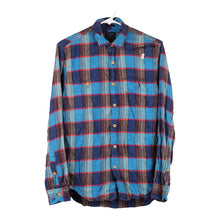  Vintage blue J Crew Flannel Shirt - mens small