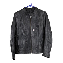  Vintage black Conbipel Leather Jacket - womens medium