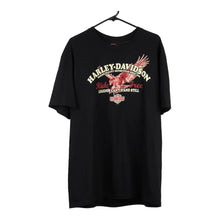  Vintage black Laconia Harley Davidson T-Shirt - mens x-large