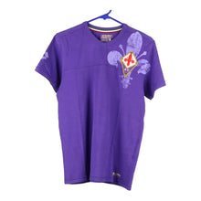  Vintage purple ACF Fiorentina Lotto T-Shirt - mens large