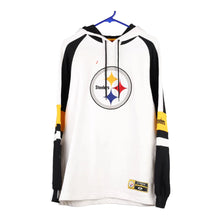  Vintage white Pittsburgh Steelers Nfl Hoodie - mens medium