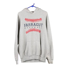  Vintage grey Farragut Baseball Adidas Hoodie - mens medium