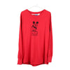 Vintage red Mickey Mouse Disney Long Sleeve T-Shirt - mens medium