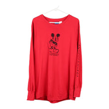  Vintage red Mickey Mouse Disney Long Sleeve T-Shirt - mens medium