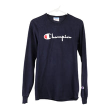  Vintage blue Champion Long Sleeve T-Shirt - mens x-small