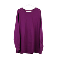  Vintage purple Champion Long Sleeve T-Shirt - mens xx-large
