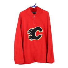  Vintage red Calagary Flames Nhl Fleece - mens x-large