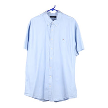  Vintage blue Tommy Hilfiger Short Sleeve Shirt - mens x-large