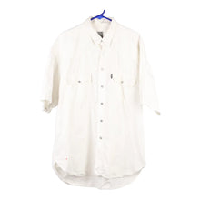  Vintage white Casucci Short Sleeve Shirt - mens x-large