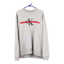  Vintage grey Calvin Klein Sweatshirt - mens x-large