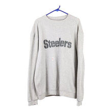 Vintage grey Pittsburgh Steelers Reebok Sweatshirt - mens large