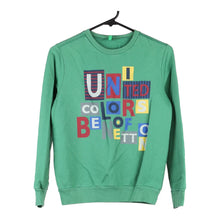  Vintage green Age 11-12 Benetton Sweatshirt - boys xx-large