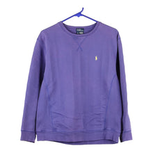  Vintage purple Age 14, Polo Ralph Lauren Sweatshirt - girls x-large