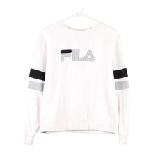  Vintage white Fila Sweatshirt - womens x-large