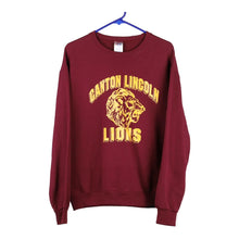  Vintage burgundy Canton Lincoln Lions Jerzees Sweatshirt - mens medium