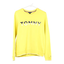  Vintage yellow Tommy Hilfiger Sweatshirt - mens small