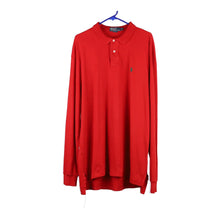  Vintage red Ralph Lauren Long Sleeve Polo Shirt - mens x-large