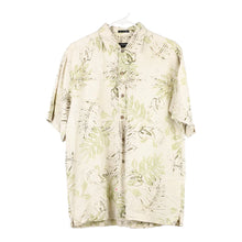  Vintage white Izod Hawaiian Shirt - mens medium