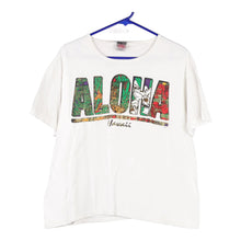  Vintage white Aloha Hawaii Oneita T-Shirt - womens large