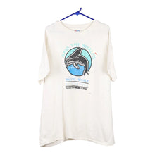  Vintage white Save The Whales Hanes T-Shirt - womens x-large