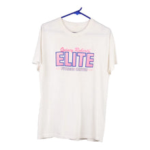  Vintage white Quincys Roberts Elite Fitness Center Unbranded T-Shirt - womens large