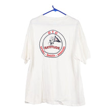  Vintage white OYC Ratitude Hanes T-Shirt - mens x-large